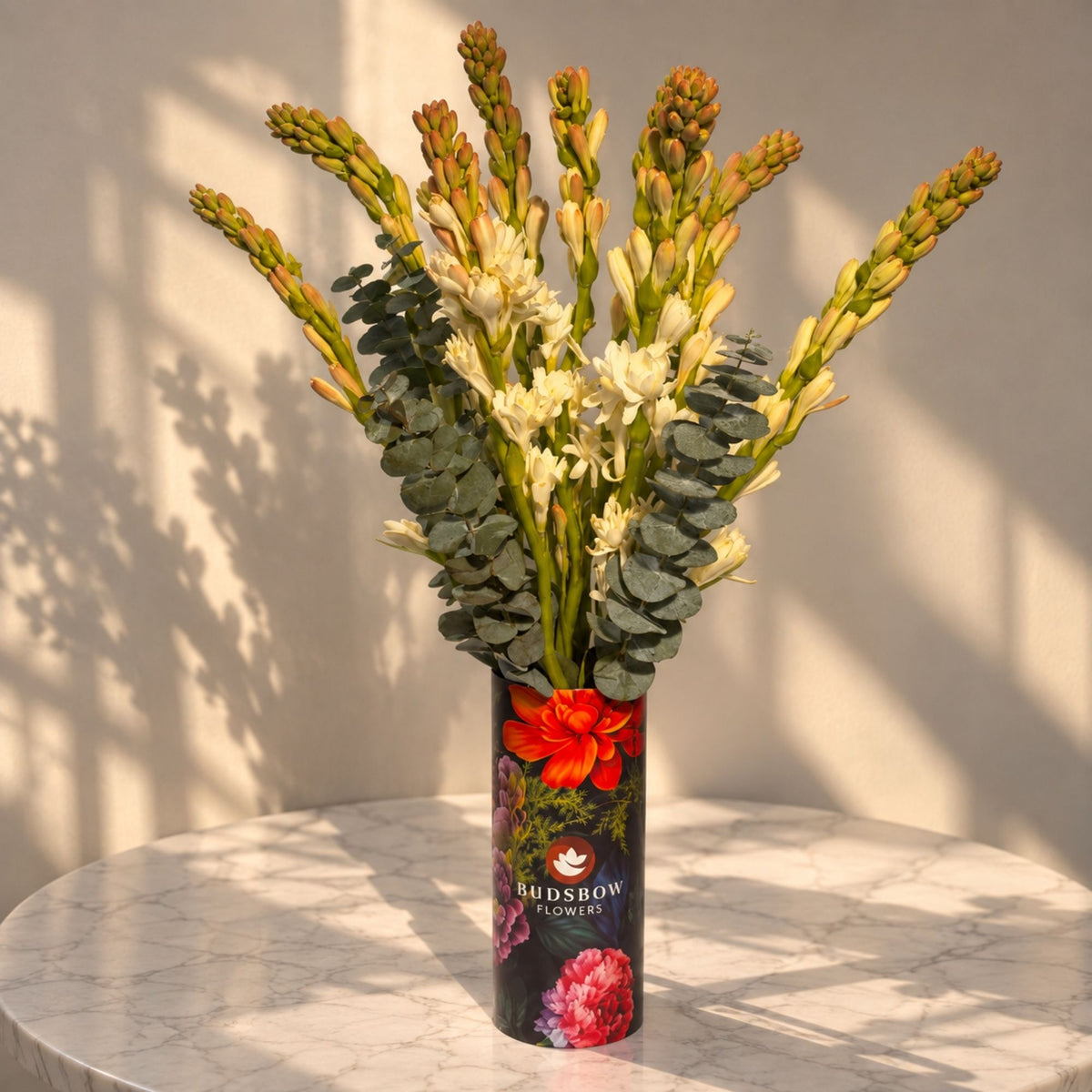 Moonlit Tuberose Vase — product arrangement