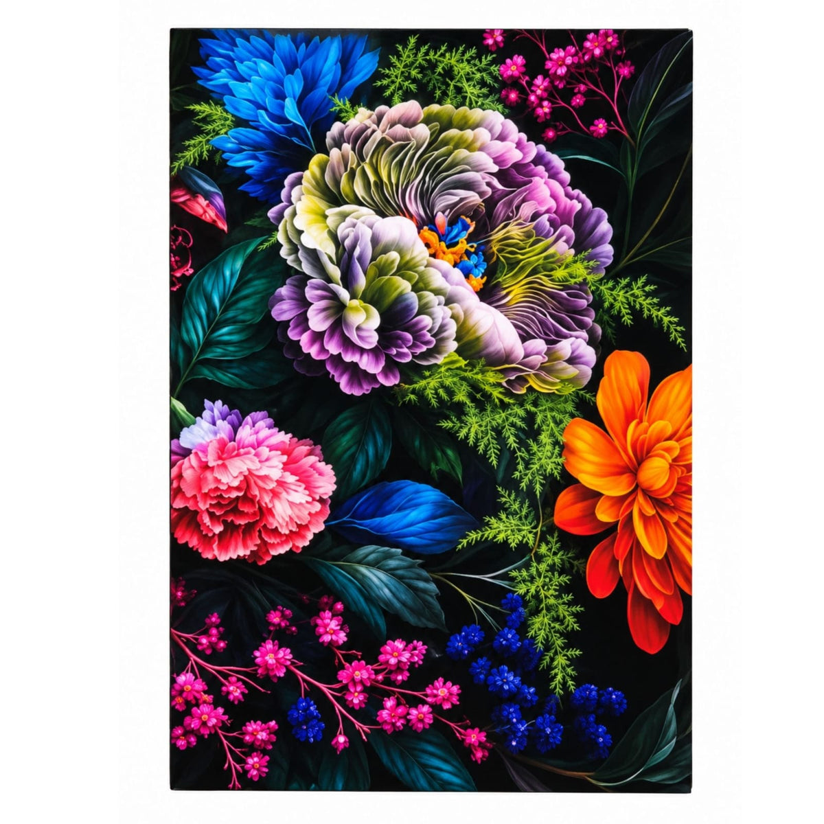 Floral greeting card front