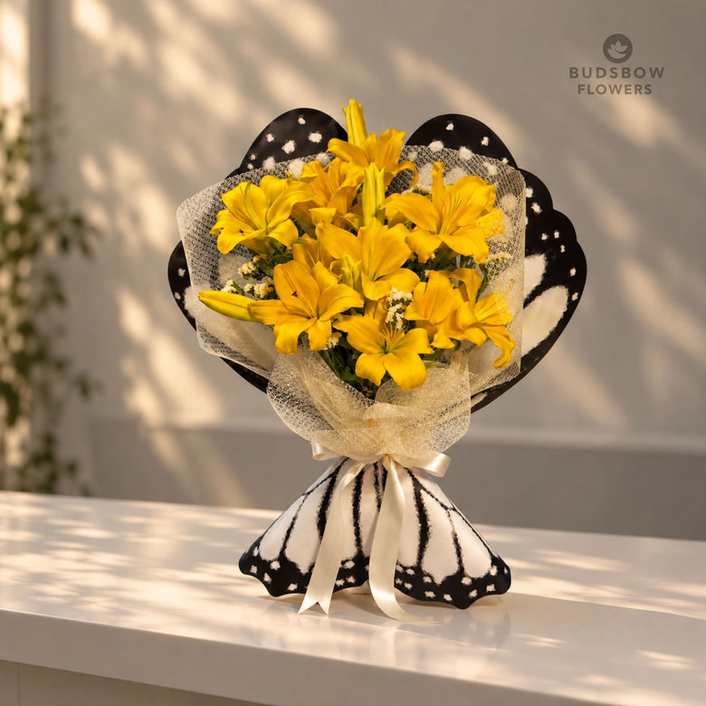 Golden Butterfly Lilies