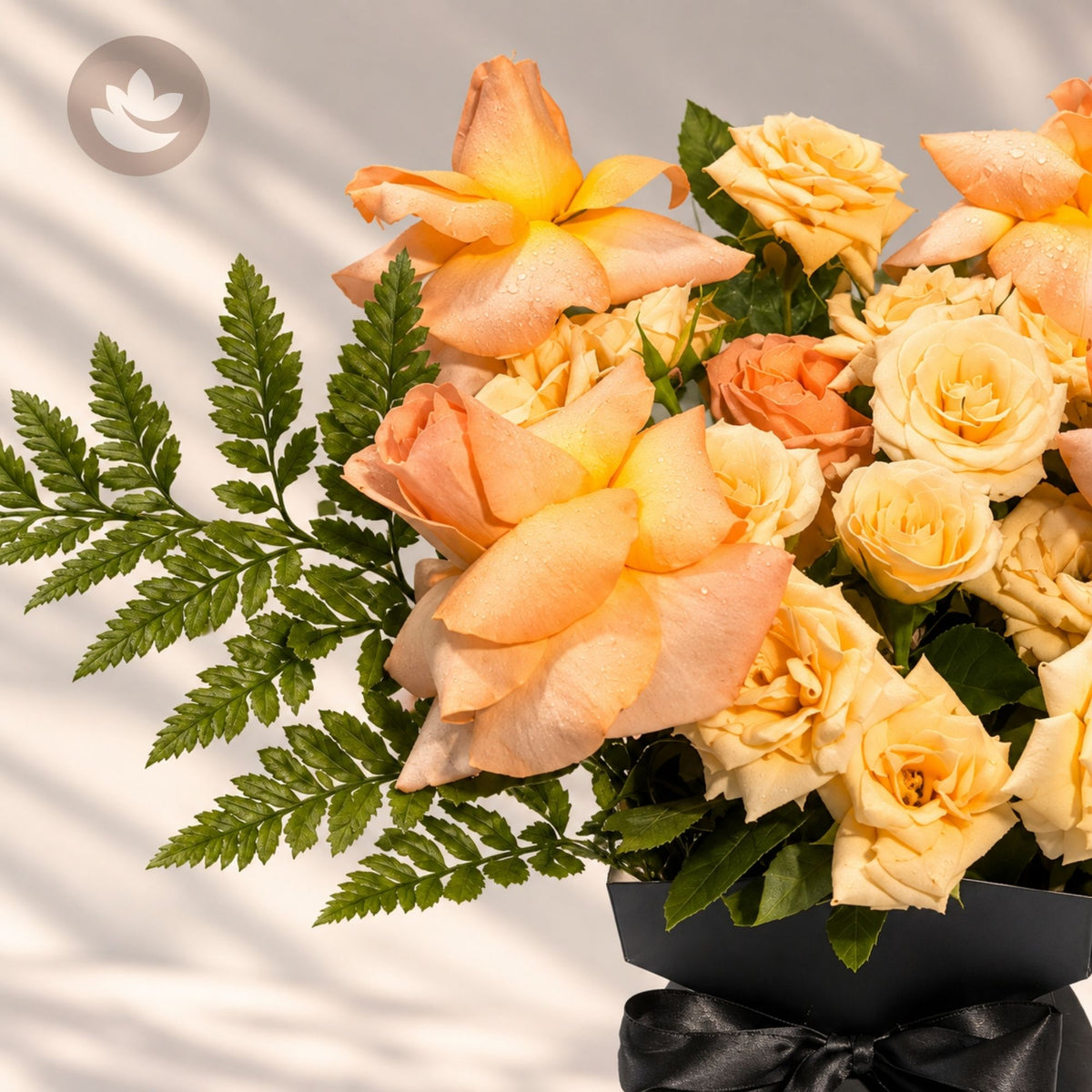 Peach Whisper Rose Box