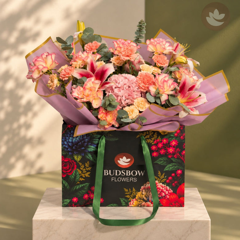 Blushing Elegance Bloom Bag